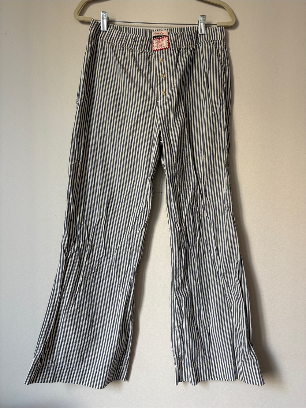 Marine Layer Women’s Black & White Striped Chinos